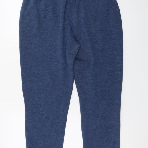 Lee Cooper Men's Blue Jogger Trousers L Regular Fit Elastic Waist