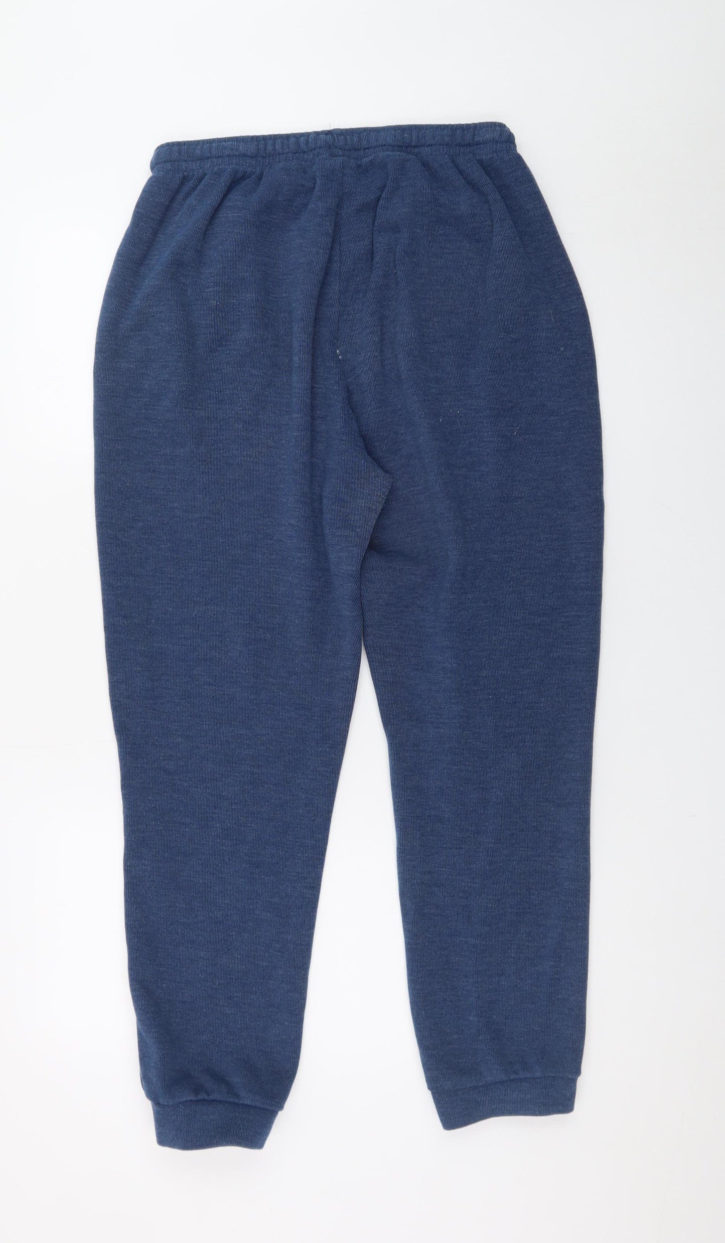 Lee Cooper Men's Blue Jogger Trousers L Regular Fit Elastic Waist