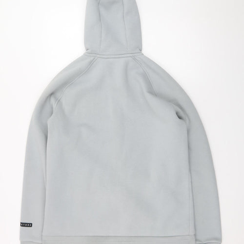 Castore Mens Grey Full Zip Hoodie L Regular Fit Lightweight