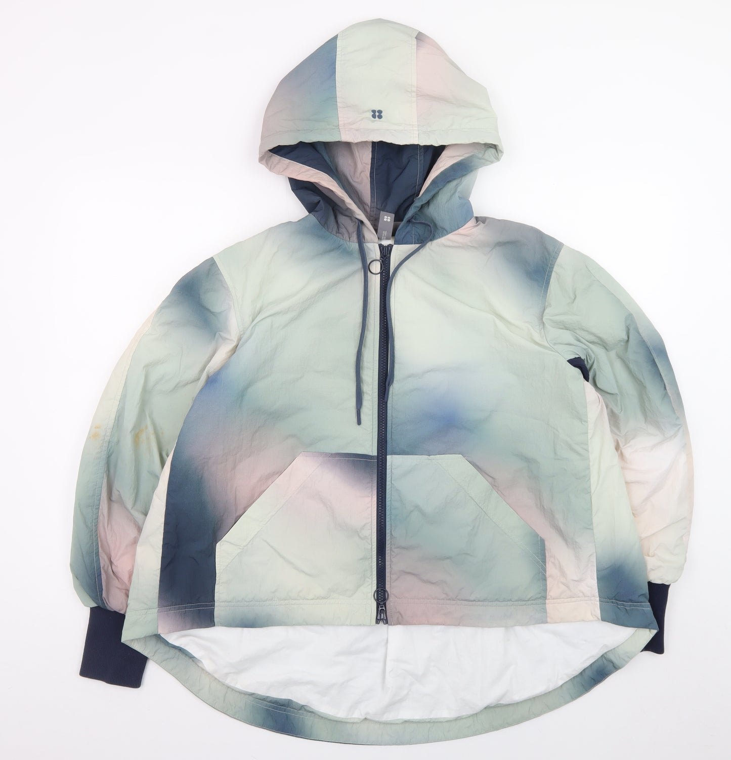 Sweaty Betty Womens Multicoloured XS Hooded Windbreaker Jacket