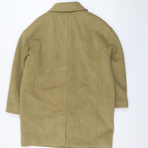 Marks and Spencer Women's Beige Wool Blend Petite Coat Size 12