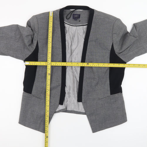 Marks and Spencer Women’s Grey Blazer Size 14 Regular Fit Work Jacket