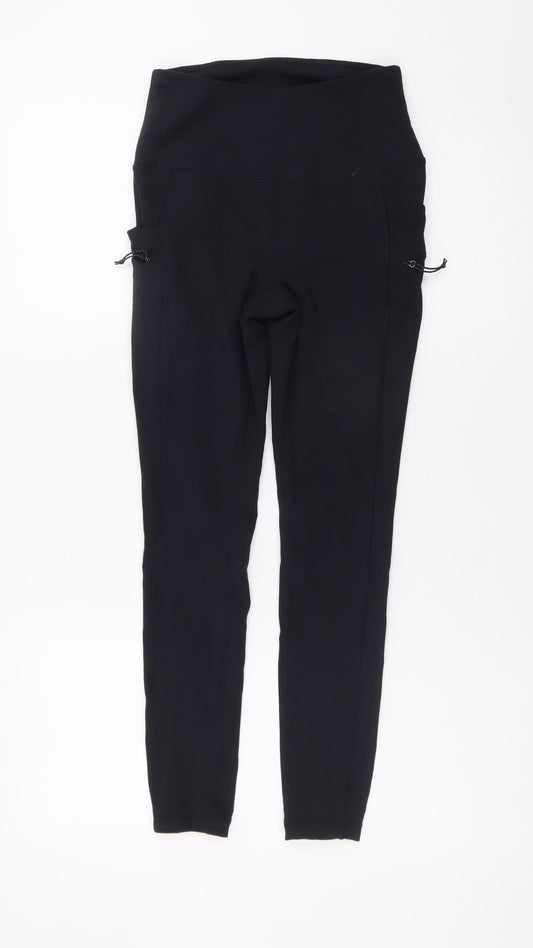 Avalanche Women’s Black XS High Rise Stretch Leggings with Pockets