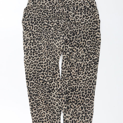 Mint Velvet Women’s Beige Animal Print High Rise Ankle Leggings S