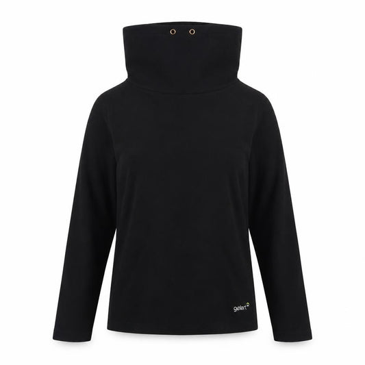 Front view of Gelert Women’s Black, size UK 8, Pullover Fleece Sweatshirt