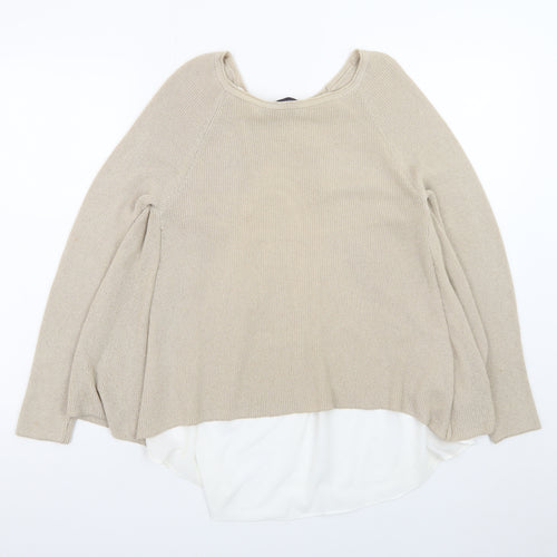 Marks and Spencer Womens Beige Size 12 Pullover Jumper