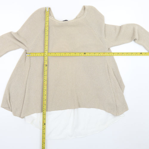Marks and Spencer Womens Beige Size 12 Pullover Jumper