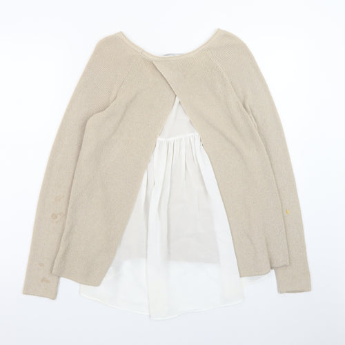 Marks and Spencer Womens Beige Size 12 Pullover Jumper
