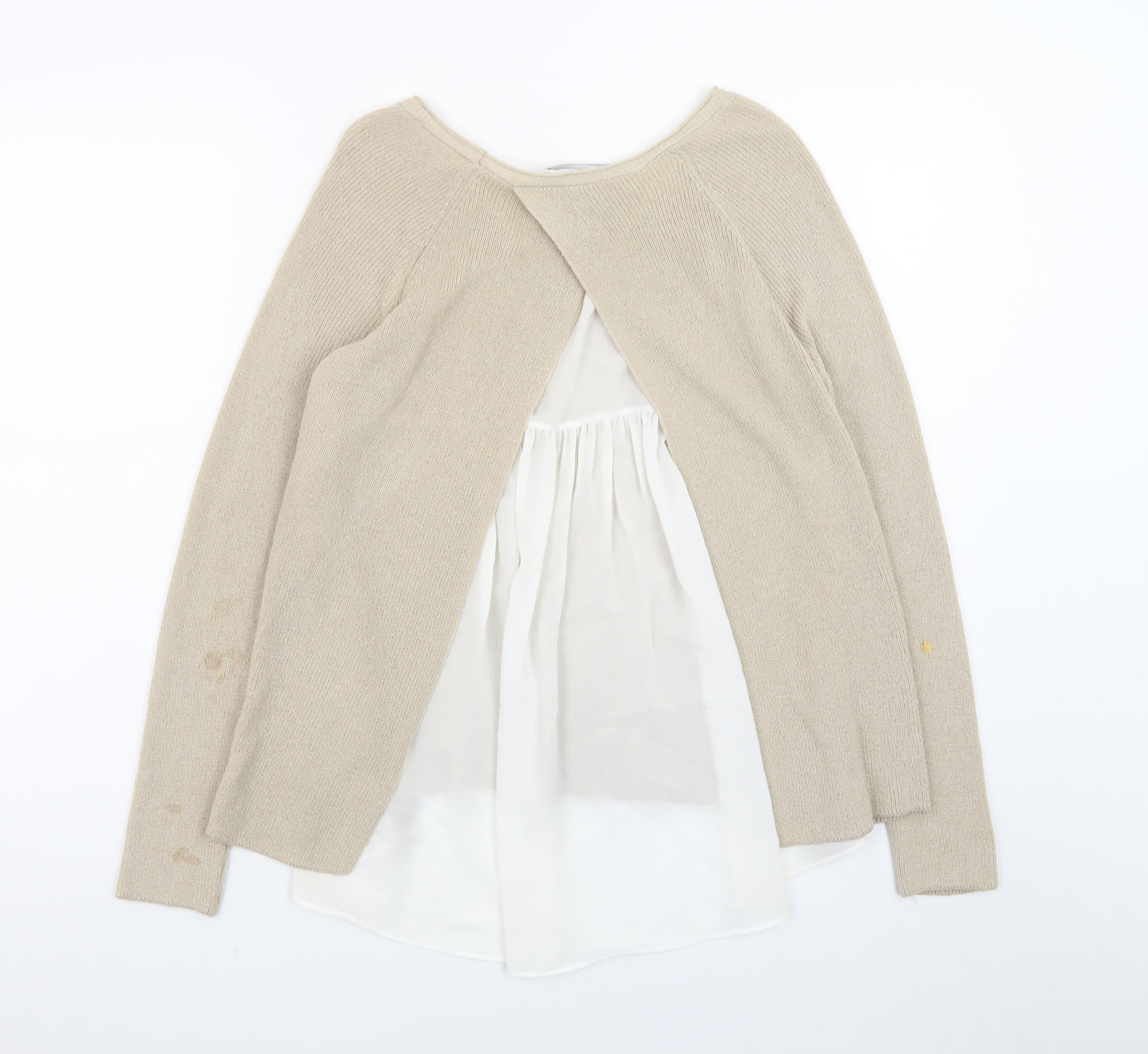 Marks and Spencer Womens Beige Size 12 Pullover Jumper