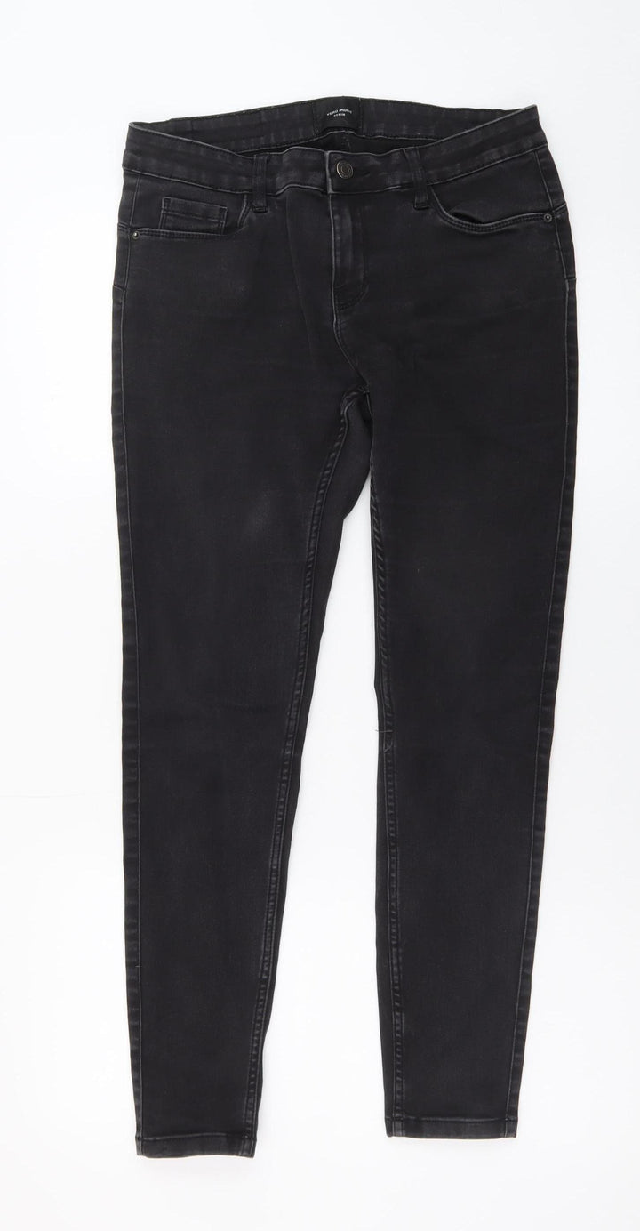 Vero Moda Women's Black Skinny Jeans M 30in Slim Fit Denim
