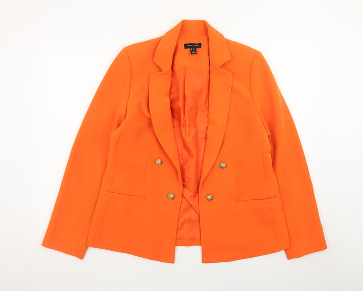 New Look Women’s Orange Double Breasted Blazer UK 12