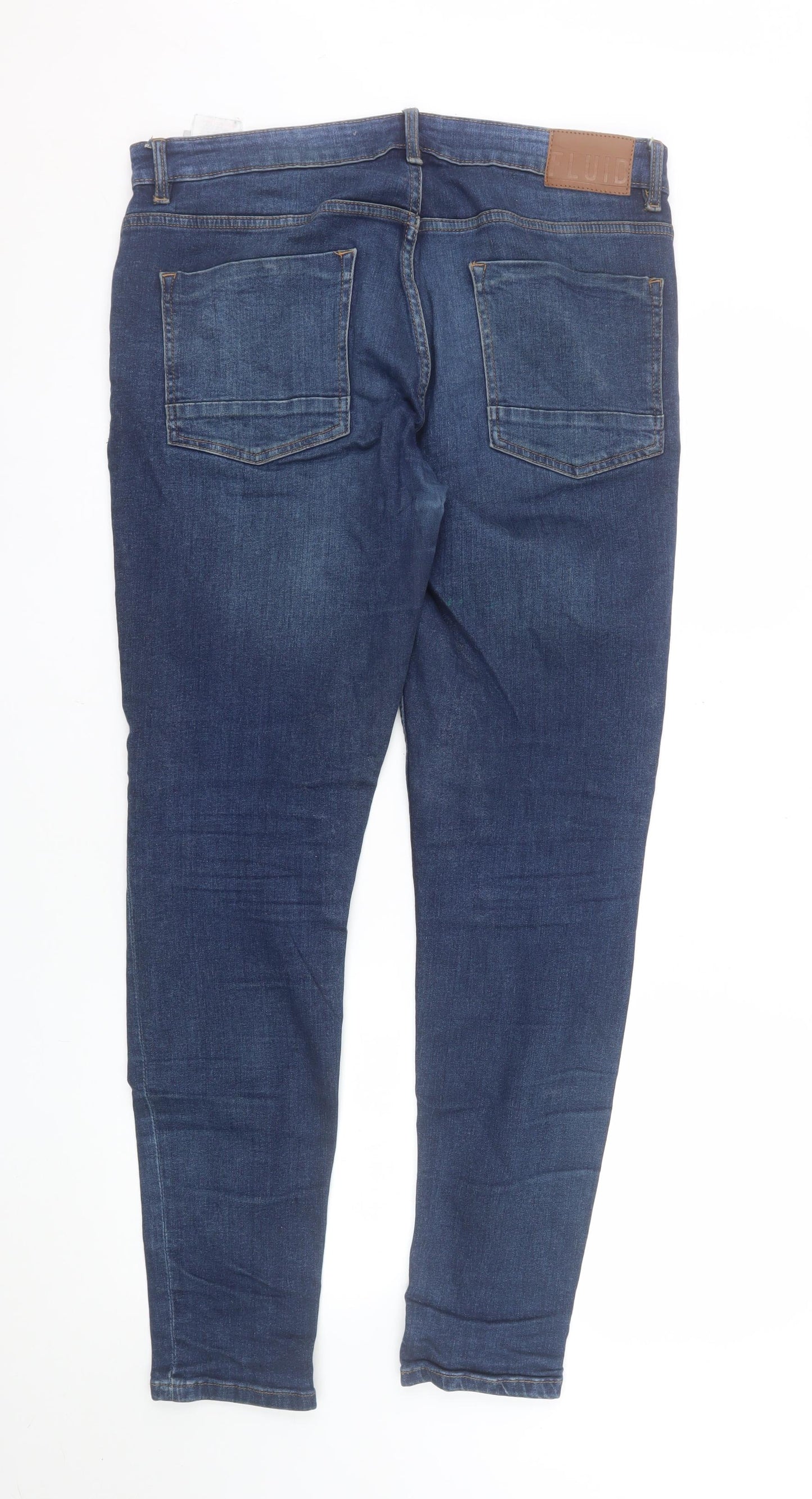 Fluid Men’s Blue Skinny Fit Denim Jeans 34W 32L