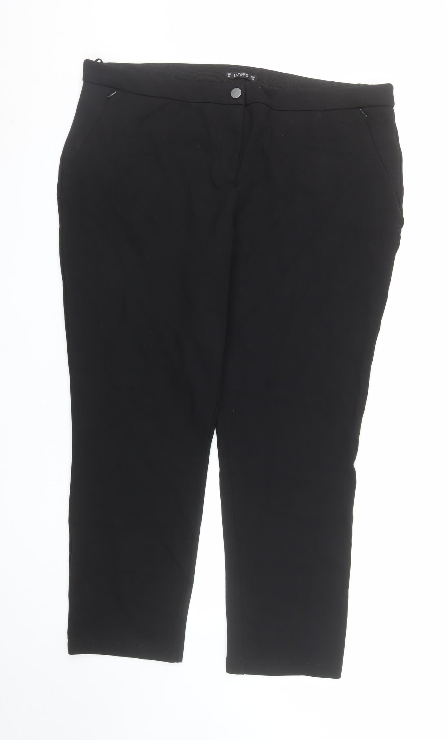 Dunnes Women’s Black Stretch Trousers Size 20 Plus Fit