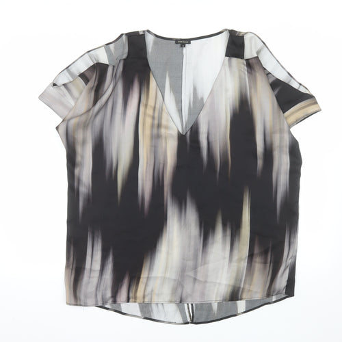 River Island Women’s Multicoloured V-Neck Tunic Blouse Size 16