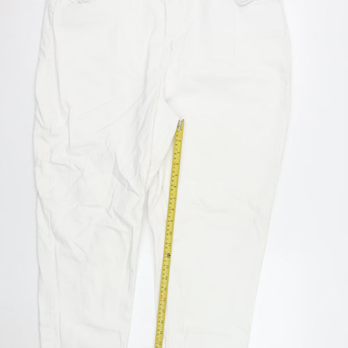 Primark Womens White Size 20 Straight Leg Denim Jeans