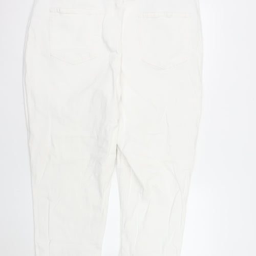 Primark Womens White Size 20 Straight Leg Denim Jeans
