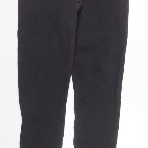 GAP Men's Black 36x32 Straight Fit Stretch Denim Jeans