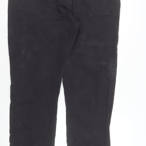 GAP Men's Black 36x32 Straight Fit Stretch Denim Jeans