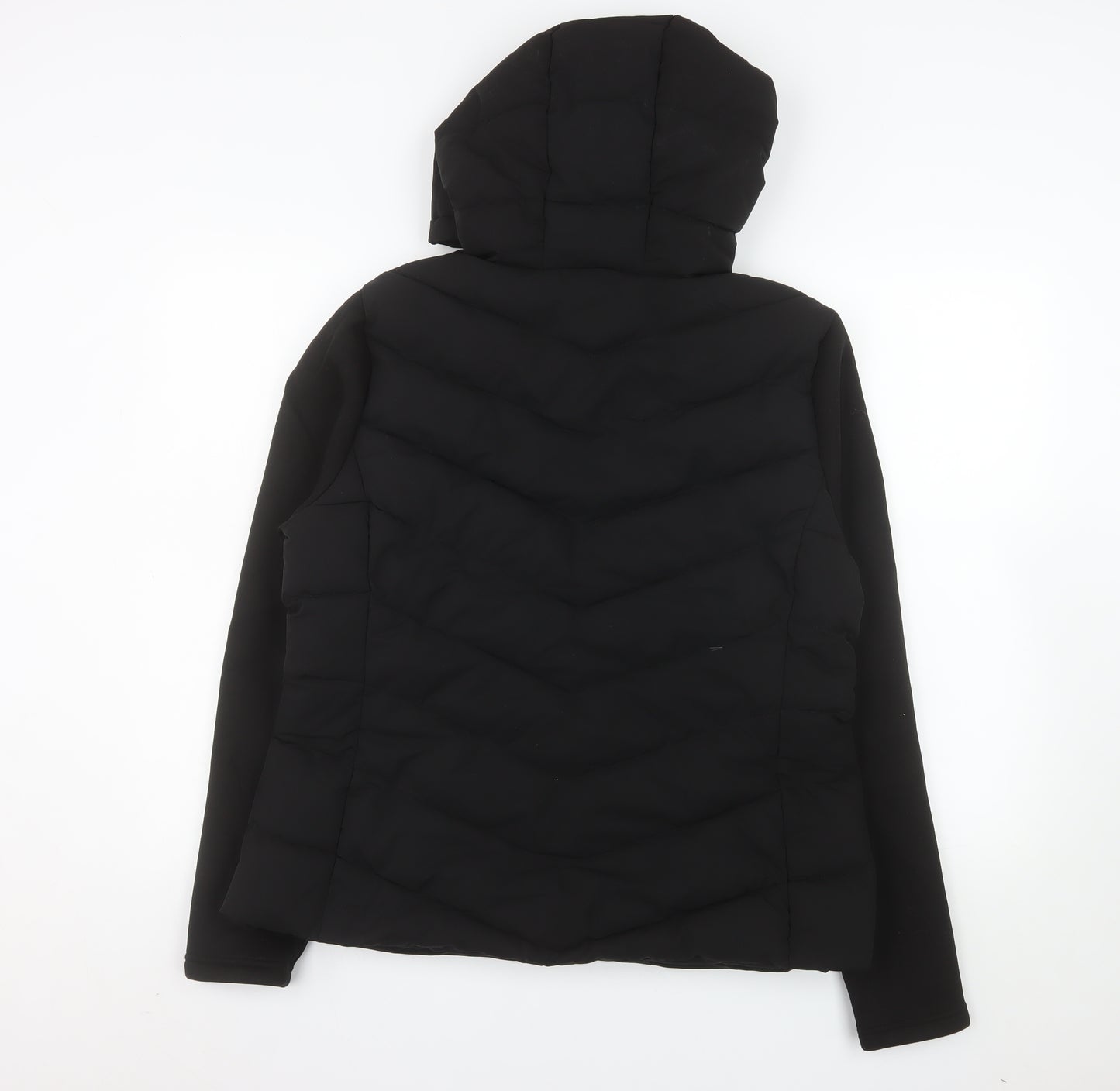 Primark Men's Black L Hooded Puffer Jacket Polyester Lined