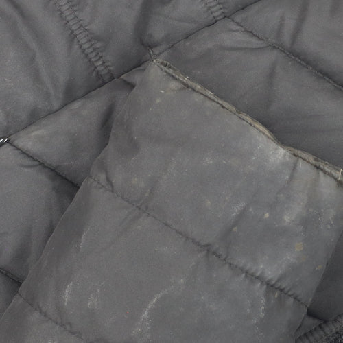 Regatta Women's Black Long Puffer Coat Hooded Faux Fur Size 16