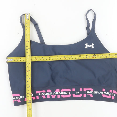 Under Armour Womens Navy Medium Sports Bra Adjustable Straps
