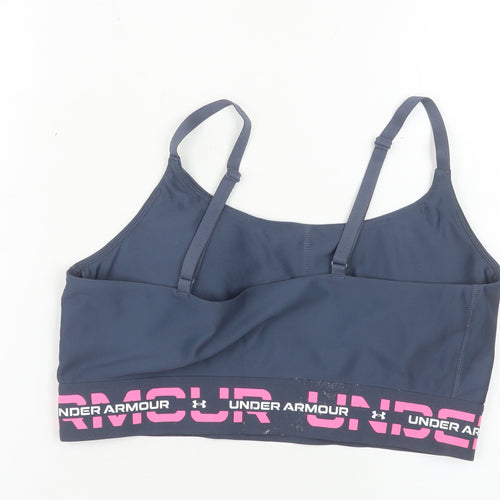 Under Armour Womens Navy Medium Sports Bra Adjustable Straps