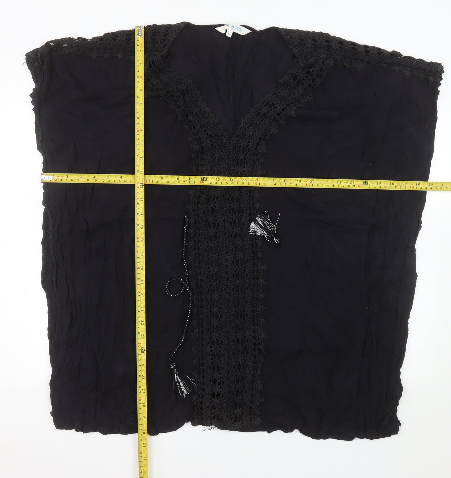 Debenhams The Collection Black Viscose Tunic Top Women’s M