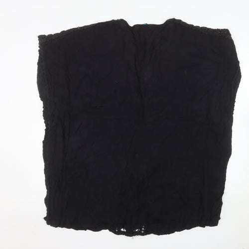 Debenhams The Collection Black Viscose Tunic Top Women’s M