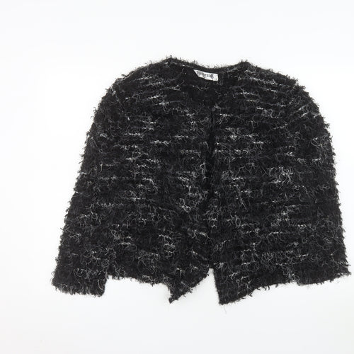 Venezia Exclusive Women's Black Size 18 Textured Cardigan