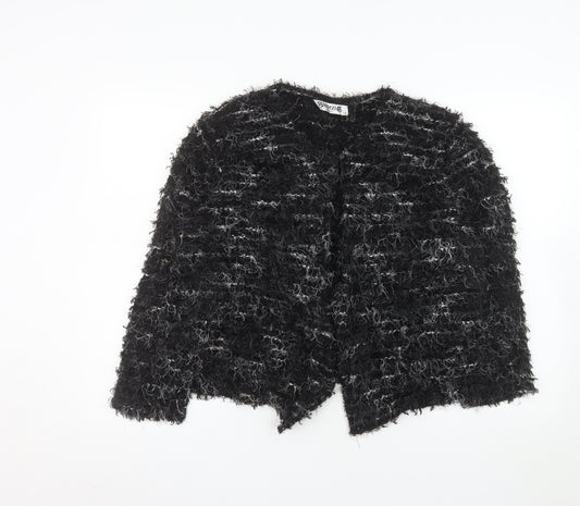 Venezia Exclusive Women's Black Size 18 Textured Cardigan