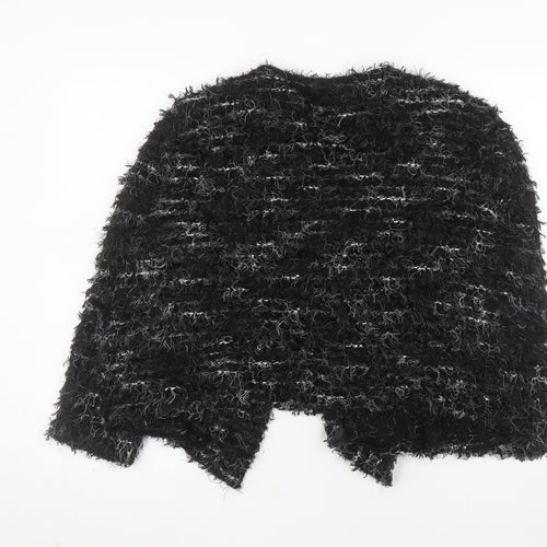 Venezia Exclusive Women's Black Size 18 Textured Cardigan