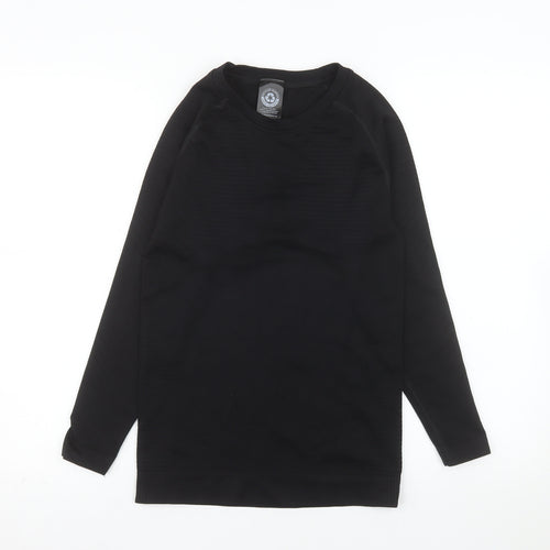 Crivit Women's Black Long Sleeve Athletic T-Shirt Size 12