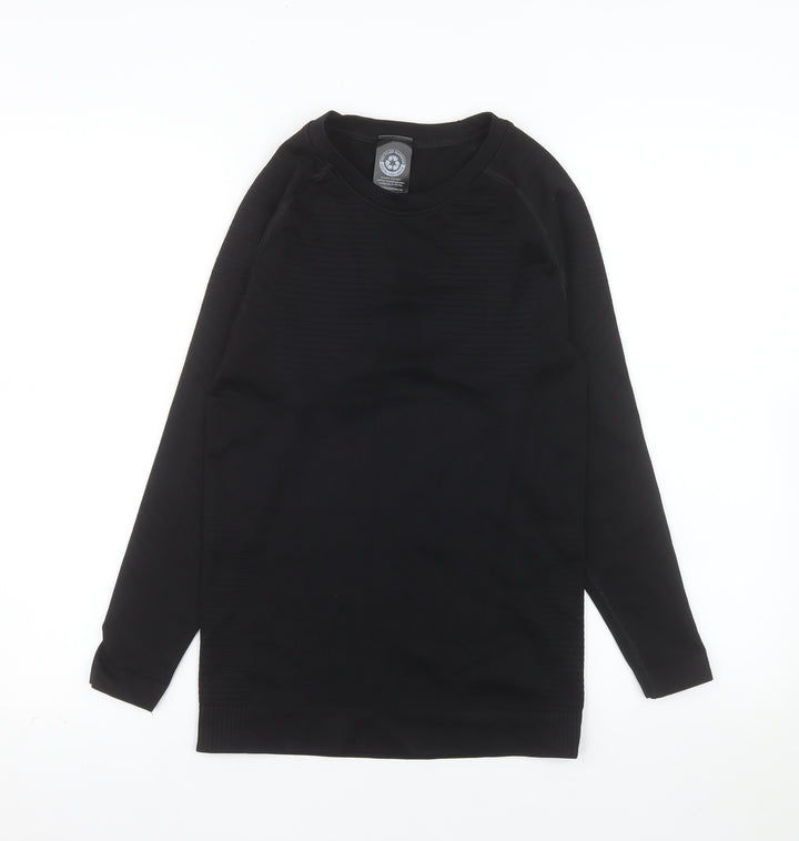 Crivit Women's Black Long Sleeve Athletic T-Shirt Size 12