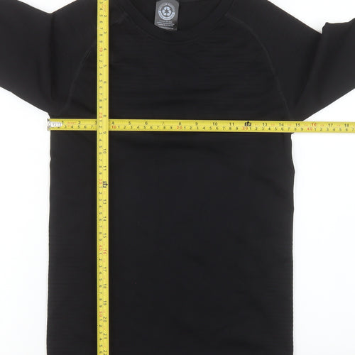 Crivit Women's Black Long Sleeve Athletic T-Shirt Size 12