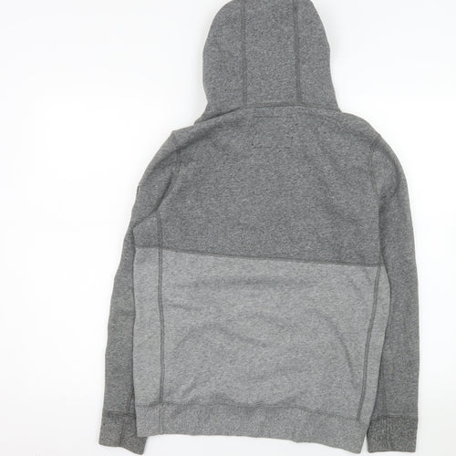 Abercrombie & Fitch Mens Grey XS Pullover Hoodie Logo Fleece