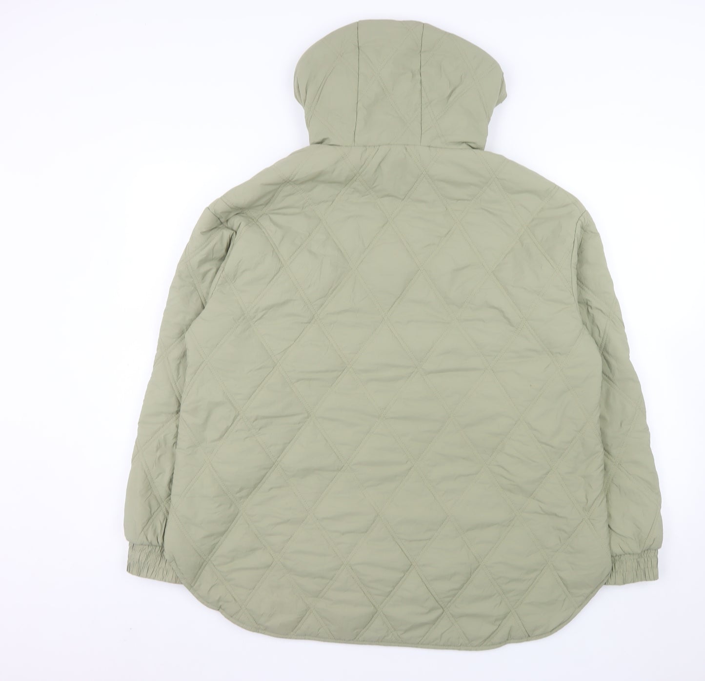 Dunnes Stores Womens Green Quilted Hooded Jacket M