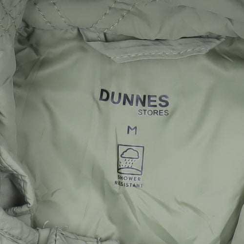 Dunnes Stores Womens Green Quilted Hooded Jacket M