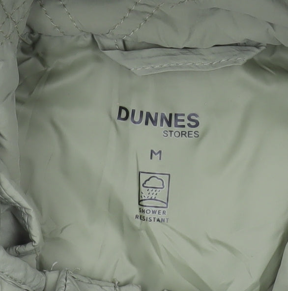 Dunnes Stores Womens Green Quilted Hooded Jacket M