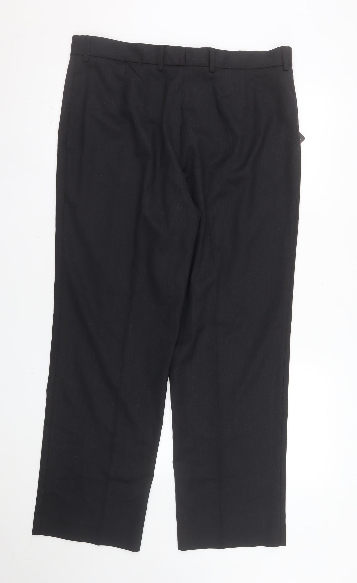 Brook Taverner Womens Black Size 16 Regular Dress Pants Wool Blend Trousers