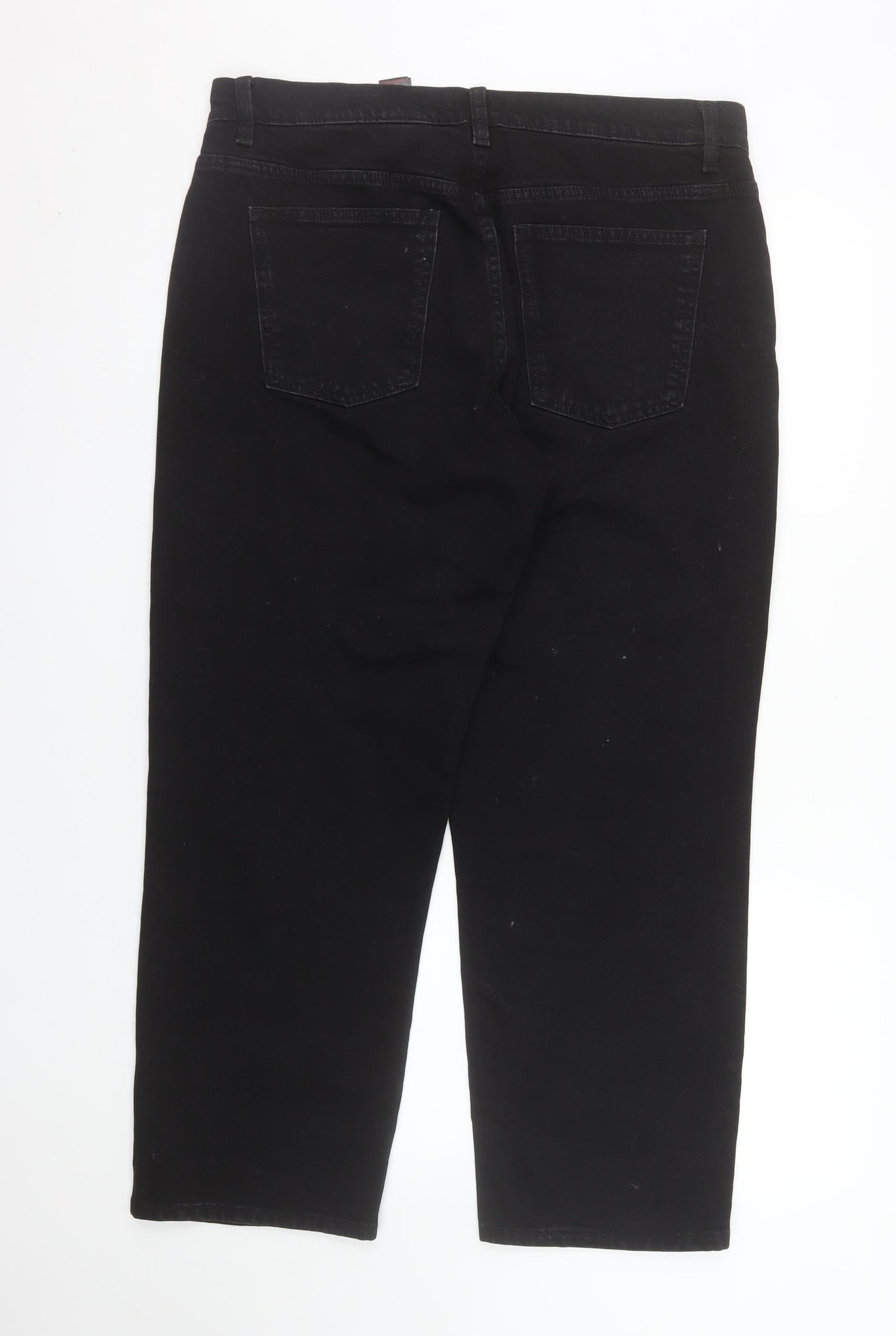 Next Women’s Black Straight Jeans Size 14 Regular Fit Denim