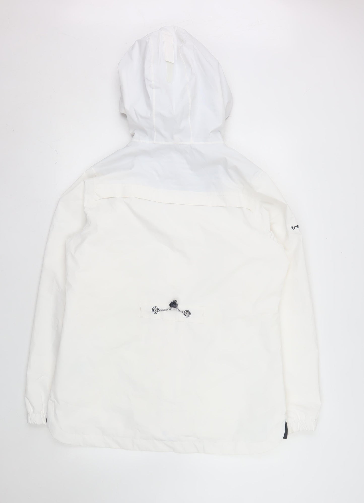 Trespass Womens White Waterproof Hooded Rain Jacket UK14 L