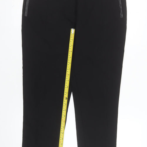 River Island Women’s Black Size 14 Cropped Slim Trousers