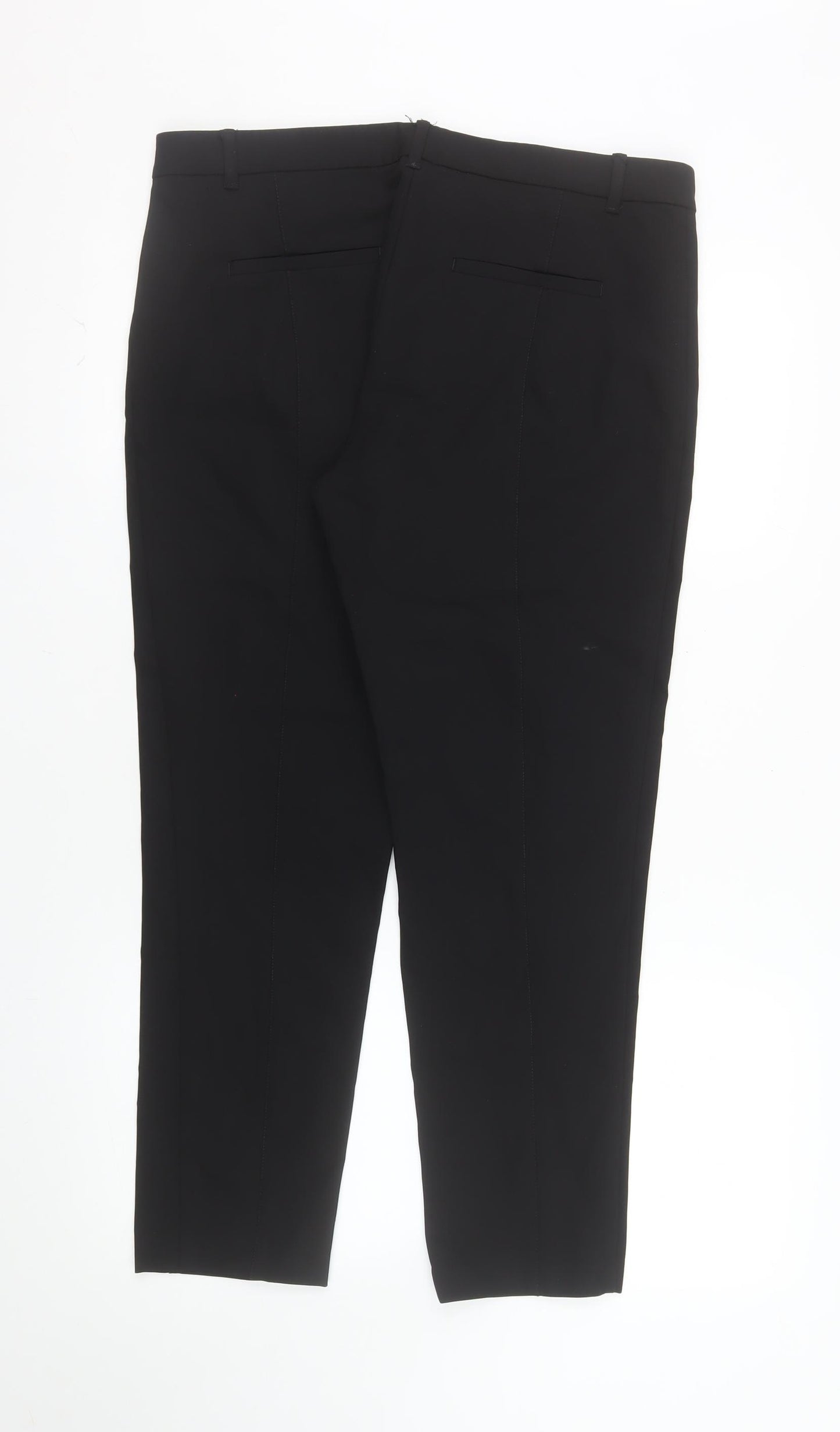 River Island Women’s Black Size 14 Cropped Slim Trousers