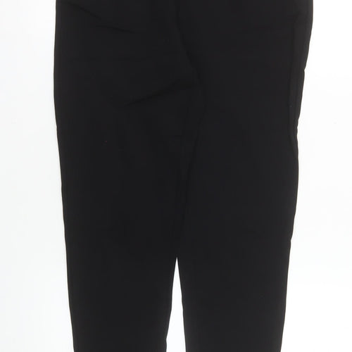ONLY Womens Black Tapered Drawstring Trousers L 34 Waist