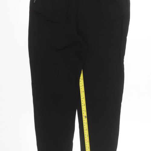 ONLY Womens Black Tapered Drawstring Trousers L 34 Waist