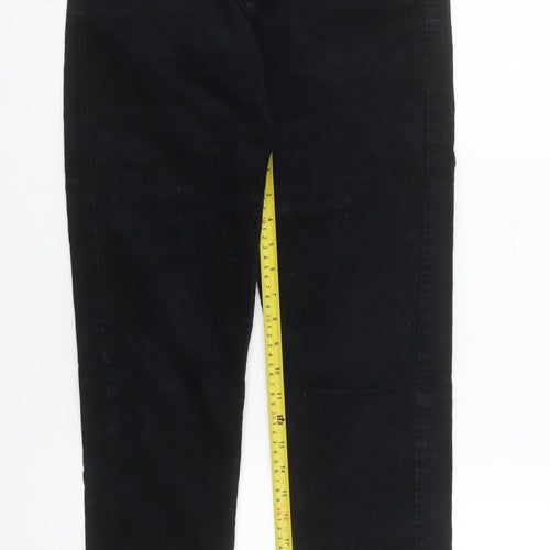Terranova Women's Black Corduroy Skinny Trousers Size M