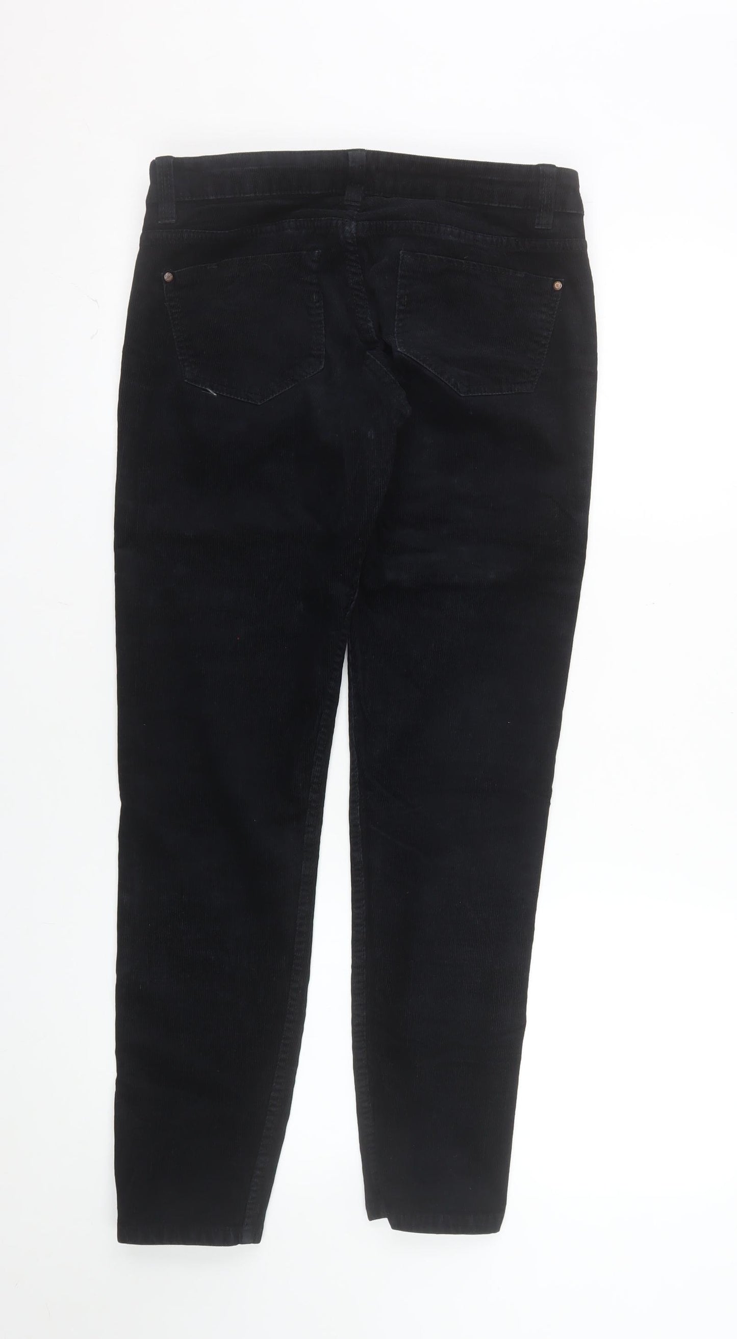 Terranova Women's Black Corduroy Skinny Trousers Size M