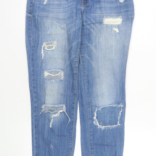 LCW Jeans Men's Blue Distressed Straight Denim 26in