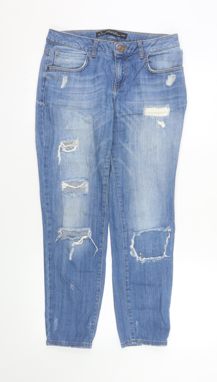 LCW Jeans Men's Blue Distressed Straight Denim 26in