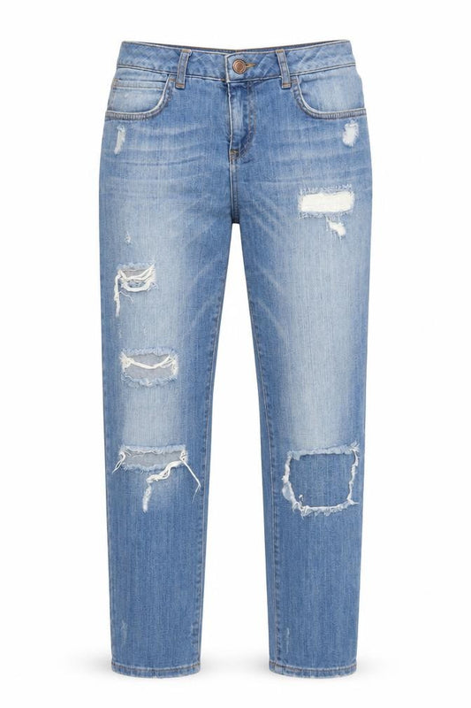 LCW Jeans Men's Blue Distressed Straight Denim 26in